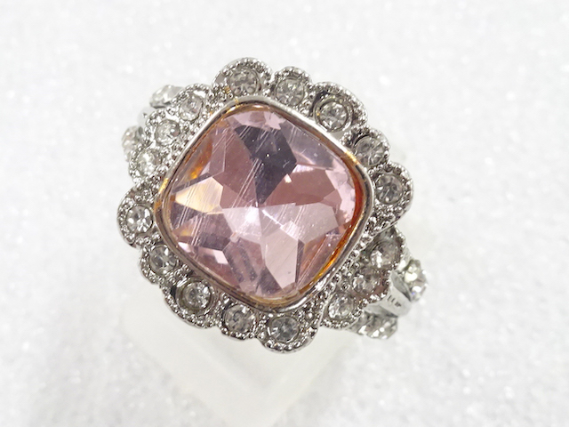 JAPANESE KIMONO / ANTIQUE COLORED STONE RING (SIZE 23)